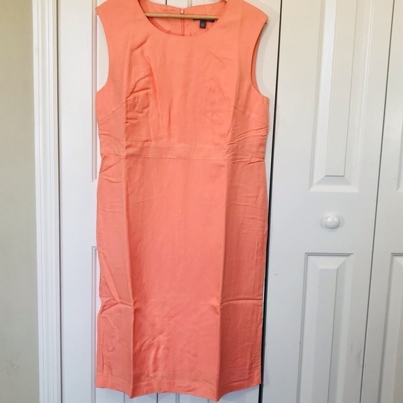 Jessica London Linen Sheath Dress Size 12W - Picture 2 of 13